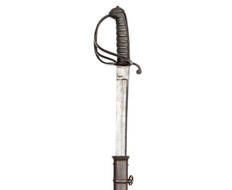 An early Vic 1821 pattern cavalry officer’s sword, slightly curved fullered blade 35½”, by Andrews, 9 Pall Mall, etched with 