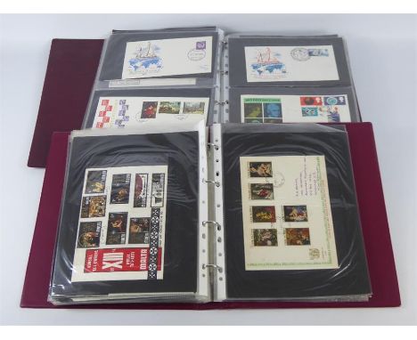 Nine Albums of First-day and Commemorative Covers, mostly GB.