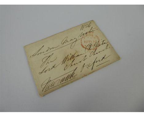 A Charming 1836 Entire Letter from Lord Newcastle to Lord Clinton mentioning 'Little Vic', the letter dated 14th May 1836 but