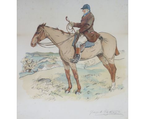 GEORGE ALGERNON FOTHERGILL (1868-1945) “A bit of Old Yorkshire”, coloured lithograph signed in pencil &amp; with artist’s bli
