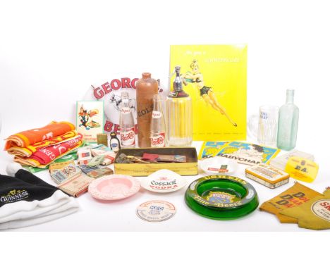 Of Breweriana Interest - A collection of vintage 20th century of Breweriana pubnallia items. To include Schweppes Soda Water 
