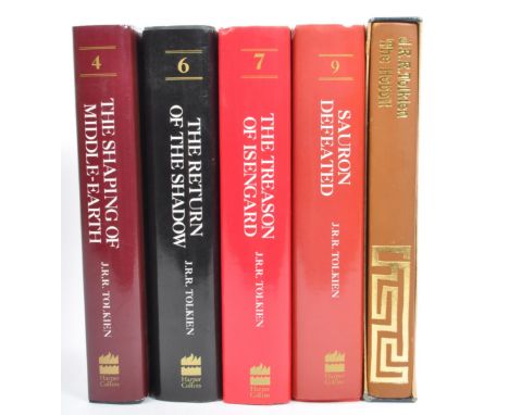 J. R. R. Tolkien - (John Ronald Reuel Tolkien 1892 - 1973) - A collection of five hardback books including; The Hobbit De Lux