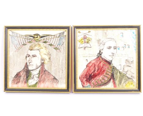 A collection of two late 20th Century, vintage limited edition, bicentenary declaration of independence (1776-1976) ceramic /