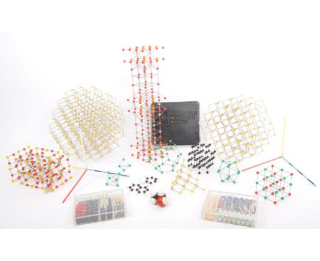 A collection of vintage 20th century structural molecular models. The lot to include a boxed Framework Molecular models, two 