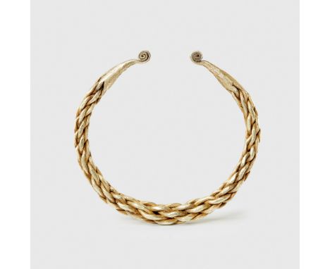 FINE VIKING GOLD BRACELET NORTHWESTERN EUROPE, 9TH - 11TH CENTURY A.D. of exceptionally fine quality, formed from eight braid