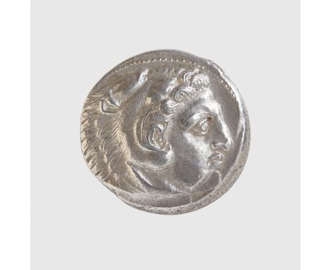 ALEXANDER THE GREAT SILVER TETRADRACHM GREECE, AMPHIPOLIS MINT, 325 - 323 B.C. hammered silver, struck under Antipater, head 