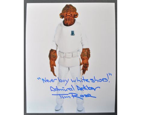 Star Wars - Tim Rose (Admiral Ackbar) - a superb autographed colour 8x10" photograph, depicting Rose as Admiral Ackbar. Autog