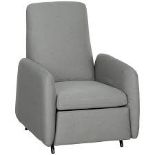 HOMCOM Push Back Recliner Chair Fabric Reclining Armchair. - LPT. RRP £329.00. Enjoy the