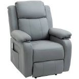 HOMCOM Electric Mobility Lift & Rise Recliner Chair with Vibration Massage. - LPT. RRP £499.99.