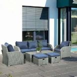 Outsunny 7 Seater Rattan Garden Furniture Set. - LPT. RRP £849.99. The Outsunny 7 Seater Rattan