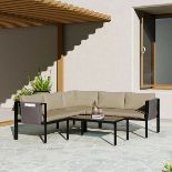 Outsunny 4 Piece Garden Furniture Set. - LPT. RRP £529.99. Gather round and relax in simplicity with