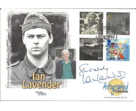 Dads Army Ian Lavender Signed official autographed editions Millennium FDC. Full set postmark 5th October 1998..  Good condit