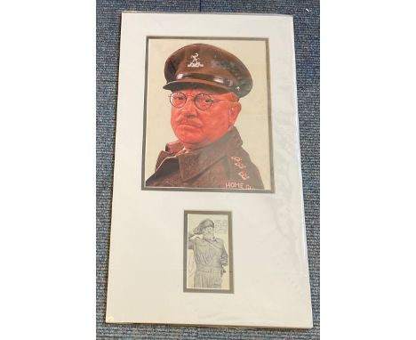 Arthur Lowe (1915-1982) Actor Signed Vintage Magazine Picture 12x21 Double Mounted With Dad's Army Photo Display.  Good condi