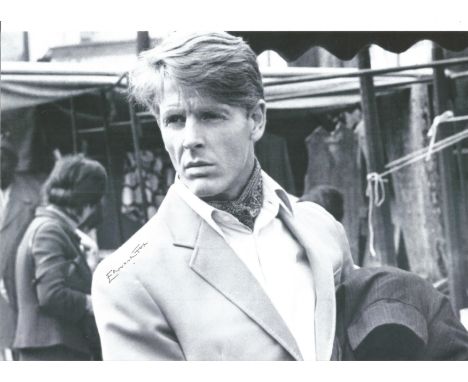 Edward Fox signed 10x8 Black and White image. This tall blond actor is best known for playing patrician characters noted for 