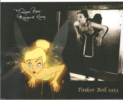 Margaret Kerry signed Tinkerbell 10x8 colour image. Margaret Kerry was an actress who was the inspiration to Marc Davis the D