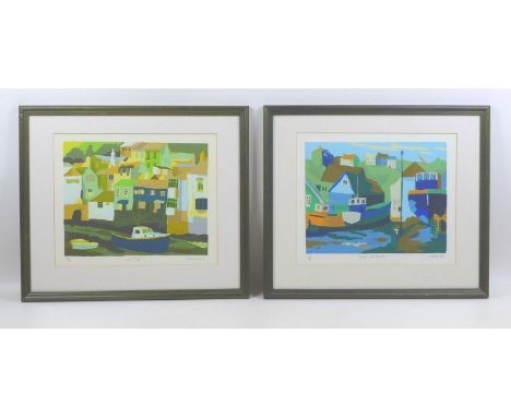 After Richard Tuff (British, b. 1965): three screen prints, comprising 'Afternoon Colours' numbered 153/250, 46 by 49cm, moun