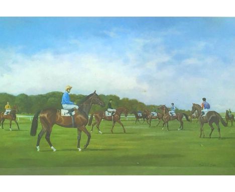 After Madeline Selfe (1910-2005): two limited edition horse racing prints, 'The 200th Derby' and '200th Running of the Oaks S