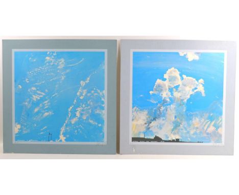 After Michael (Mike) R. Hoar ARCA (British, 1943-2017): eight artist proof prints of cloud formations and landscapes, includi