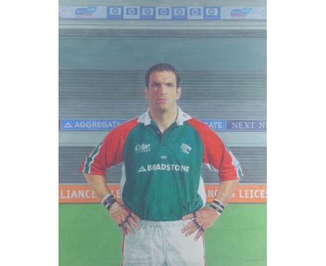 After Bryan Organ (British, b. 1935): Portrait of Martin Johnson limited edition print, signed by former England internationa