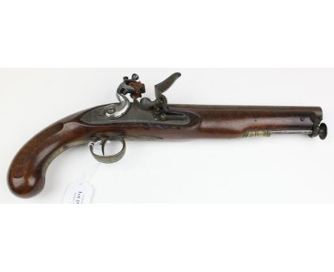 18th century officers flintlock pistol by Wilkinson & Son   
