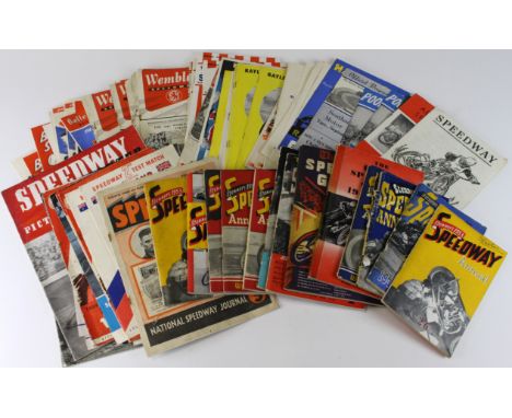 Speedway programmes - mostly 1940's to 1950's, plus a few later inc Sheffield, Aldershot, Bradford, Belle Vue, Wembley, South