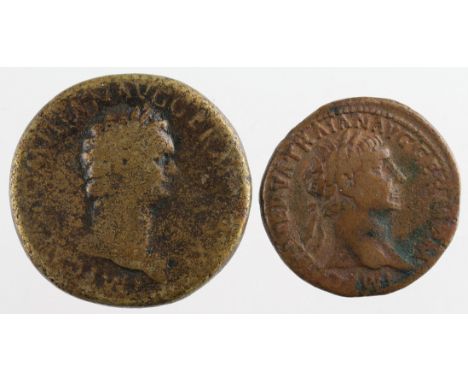 Domitian sestertius, Rome Mint 85 A.D., reverse:- Domitian on horseback galloping right, about to spear fallen German warrior