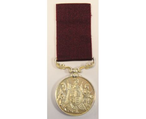 Army LSGC Medal QV named 1141 Pte P Smith 54th Foot (West Norfolks, post 1881 re-titled 2nd Bn Dorset Regt). Born West Woodha