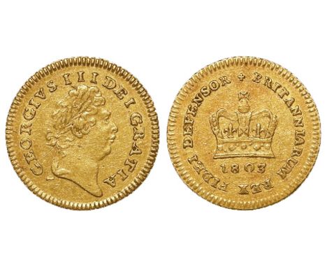 Third Guinea 1803 nVF light scratch obverse