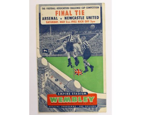 FA Cup Final Arsenal v Newcastle United played on 03/05/1952. Newcastle won 1 - 0