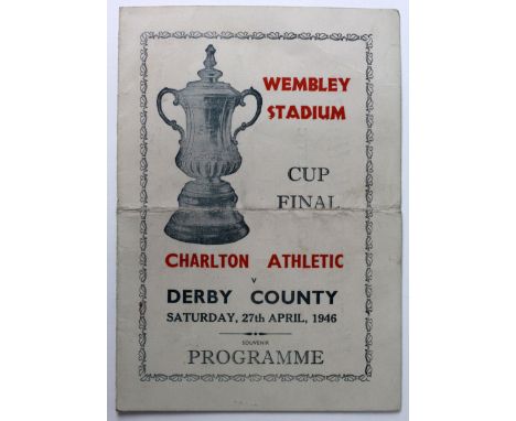 Charlton v Derby FA Cup Final 27th April 1946 'Souvenir' programme