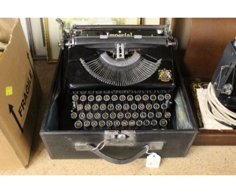 Cased Imperial typewriter