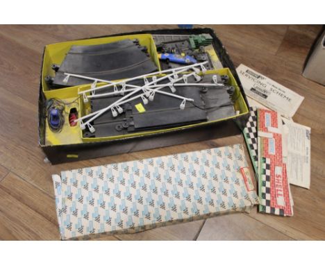 Boxed set of vintage Scalextric track and accessories