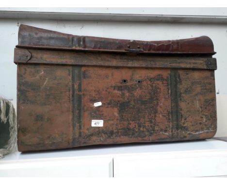 A metal trunk 