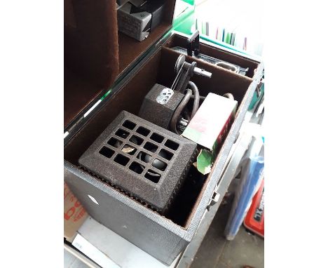 Cine projector and box 