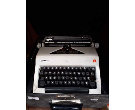 Olympia typewriter in case 
