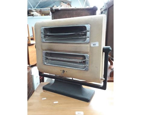 A vintage electric fire - display only 
