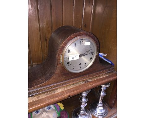 A mantel clock 