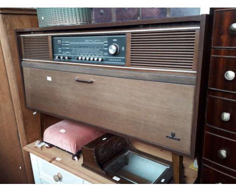 A vintage Grundig stereogram with turntable 