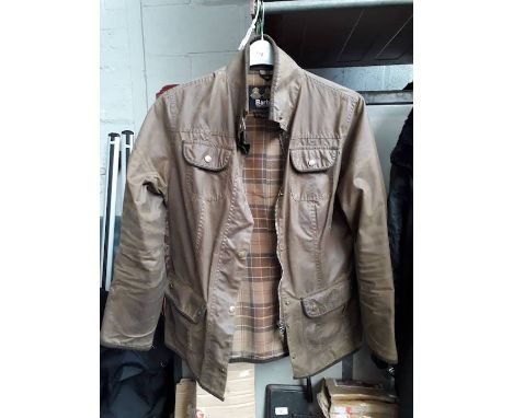 A vintage wax Barbour jacket size small 