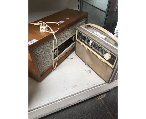 Two vintage radios as found 