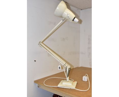 AN ANGLEPOISE LAMP, model 1227 produced 1938 - 1968, stepped base marked 'Made in England by Herbert Terry &amp; Sons Ltd' (1