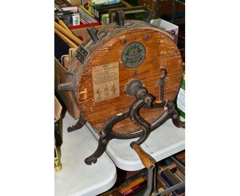 A LATE NINETEENTH CENTURY KNIFE SHARPENER, of rotary form, labelled 'Spong &amp; Co, Manufacturers &amp; Patentees, London', 
