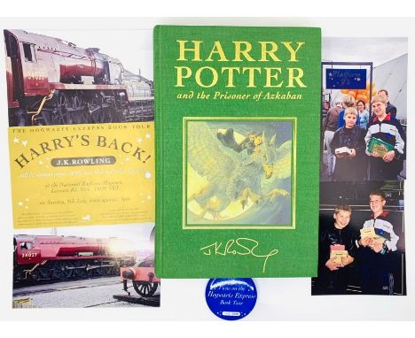 Rowling, J. K. Harry Potter and the Prisoner of Azkaban, signed first deluxe edition, London: Bloomsbury, 1999, print line on
