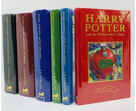 Rowling, J. K. Collection of six Harry Potter deluxe editions: Philosopher's Stone; Chamber of Secrets, seventh issue; Prison