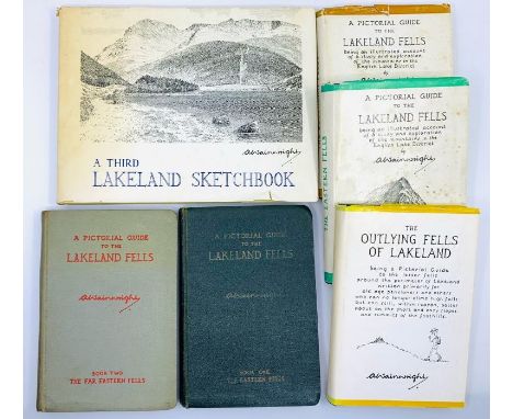 Wainwright, Alfred. A Pictorial Guide to the Lakeland Fells, first edition, Westmorland: Henry Marshall, 1955, first printing