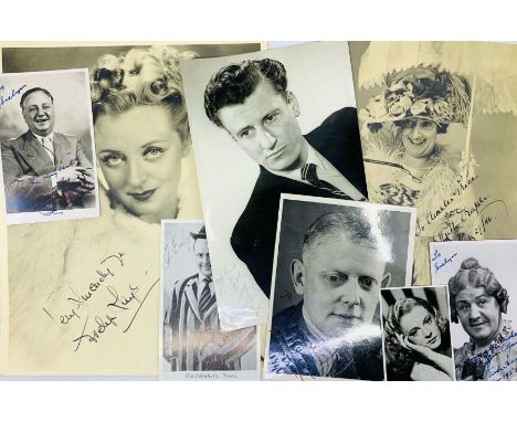 Archive of material relating to the Theatre Royal, Birmingham, 1940s/50s, to include signed photographic portraits of Tommy T