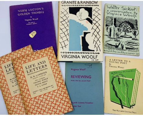 Woolf, Virginia. To the Lighthouse, second impression, London: Hogarth Press, 1927. Octavo, publisher's blue cloth lettered i