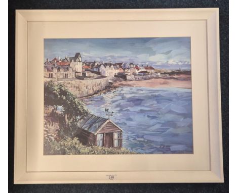 Sonas Maclean Art Print of Scottish Landscape art print in the form of harbours and rocky shores of the East Neuk of Fife. 56
