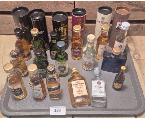 A Collection of Whisky miniatures; Haig club Single grain Scotch whisky, Auchentosan Scotch whisky, Tobermory The Malt Scotch