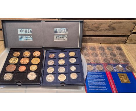 A Collection of mixed coins and collectables stamps; Royal Wedding 24ct gold stamp. Queen Elizabeth II Limited edition Silver
